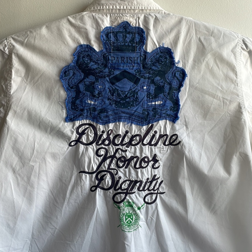 Parish Nation Death Before Dishonour Button Down Shirt 2XL